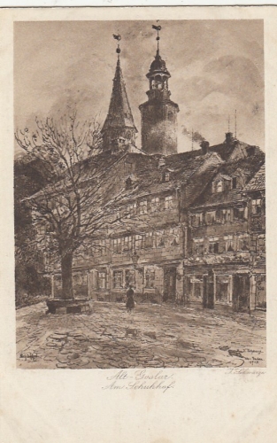 Alt-Goslar, Harz, Am Schuhhof ngl G2161