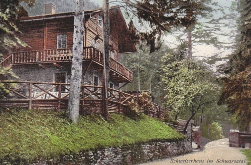 Gasthaus Schweizerhaus im Schwarzatal gl1922 C5165