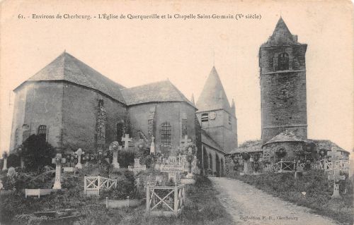 Frankreich 50 Cherbourg L`Eglise de Querqueville et… ngl 198.334