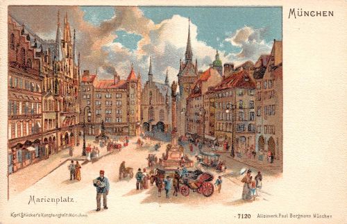 München Marienplatz Litho ngl 199.175