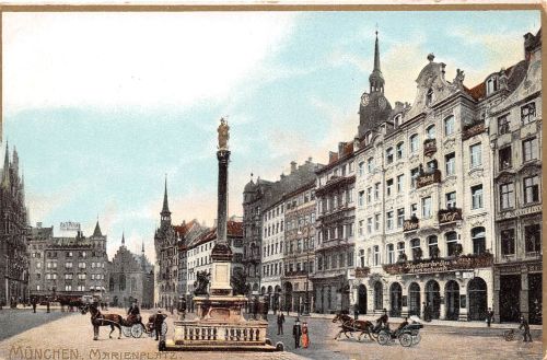 München Marienplatz Prägekarte ngl 199.177