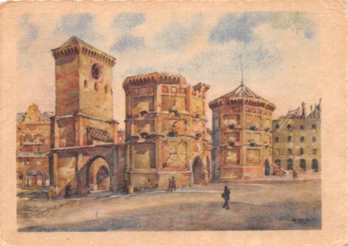 München Isartor Künstlerkarte ngl 199.242