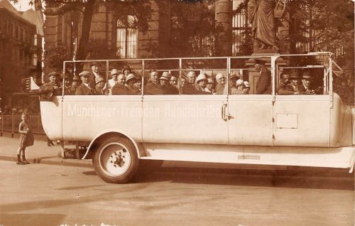 München Münchner Fremden-Rundfahrten Fotokarte ngl 199.277