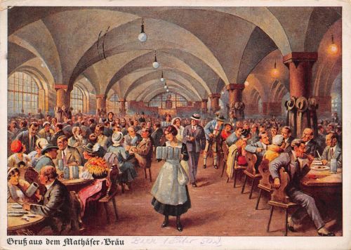 München Mathäser-Bräu Künstlerkarte gl1943 199.284