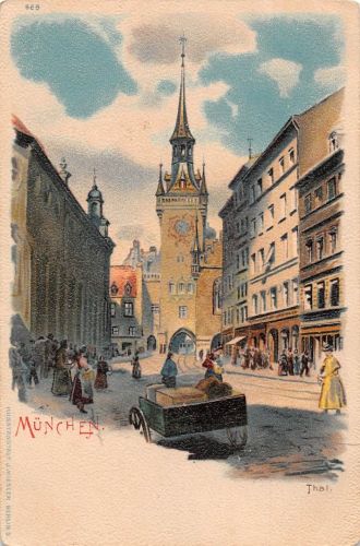 München Litho Künstlerkarte ngl 199.308