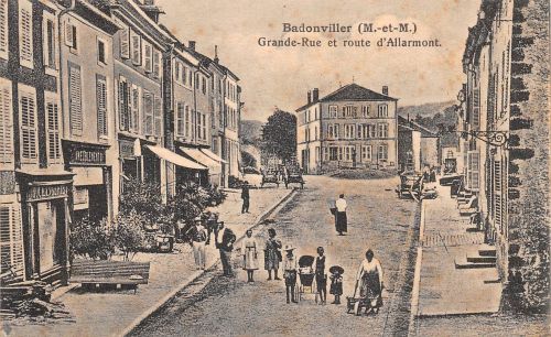 Frankreich 54 Badonviller Grande-Rue et route d`Allarmont ngl 198.366