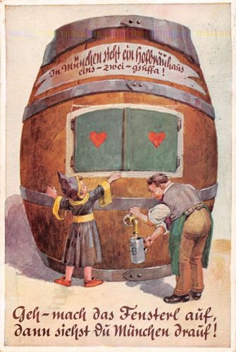 München Hofbräuhaus Leporello Humorkarte gl1958 199.387