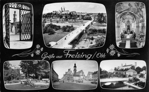 Freising Mehrbildkarte gl1964 199.427