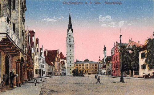 Pfaffenhofen an der Ilm Hauptplatz gl1950 199.436