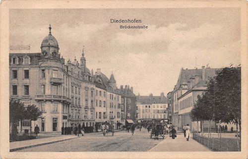 Frankreich 57 Diedenhofen in Lothr. Brückenstraße ngl 198.407