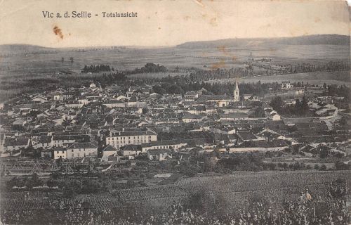 Frankreich 57 Vic a. d. Seille Totalansicht feldpgl1915 198.412