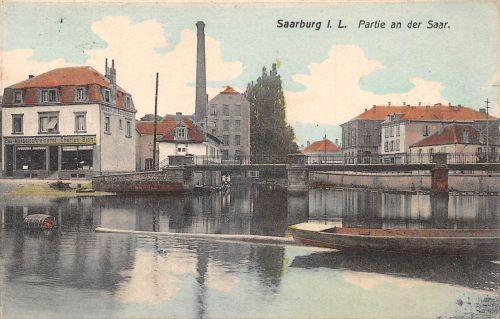 Frankreich 57 Saarburg i.L. Partie an der Saar gl1910 198.414