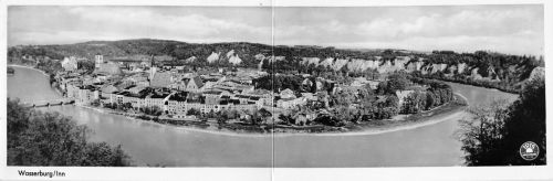 Wasserburg a.Inn Klappkarte Panorama ngl 199.501