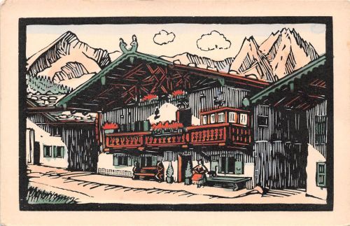 Garmisch-Partenkirchen Haus Gerum Künstlerkarte ngl 199.542