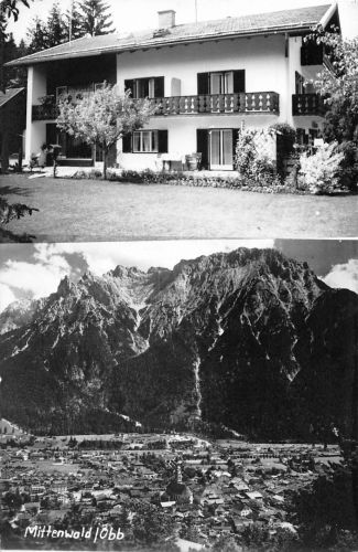 Mittenwald Haus, Panorama Fotokarte ngl 199.562