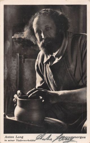 Oberammergau Andreas Lang in seiner Töpferwerkstätte ngl 199.579