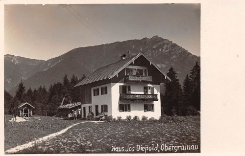 Obergrainau Haus Jos. Diepold Fotokarte ngl 199.581