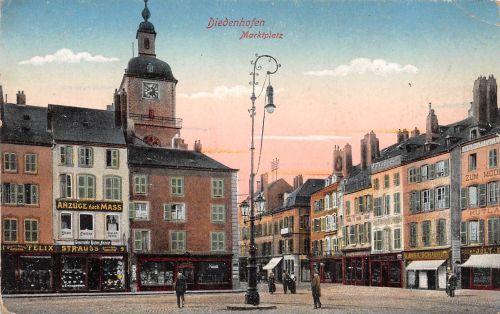 Frankreich 57 Diedenhofen Marktplatz feldpgl 198.420