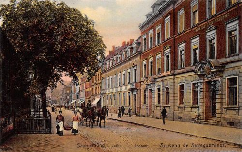 Frankreich 57 Saargemünd in Lothr. Postamt feldpgl1909 198.429
