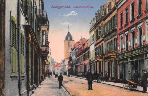 Frankreich 57 Saargemünd in Lothr. Kasernenstraße feldpgl1915 198.433