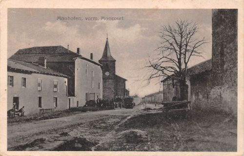 Frankreich 57 Monhofen (Moncourt) Straßenansicht feldpgl1916 198.437