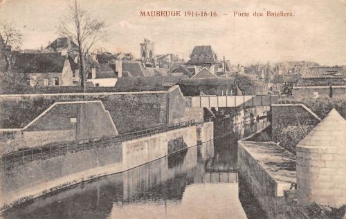 Frankreich 59 Mauberge Partie am Wallgraben feldpgl1917 198.495