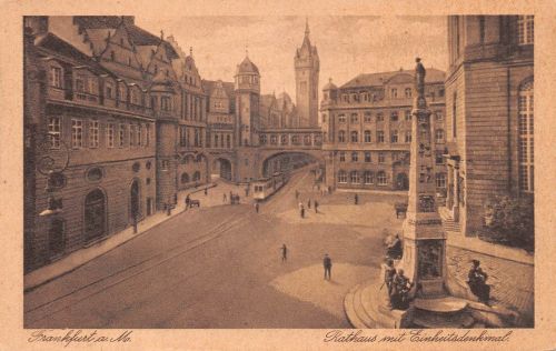 Frankfurt (Main) Rathaus mit Einheitsdenkmal gl 199.716