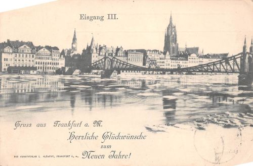 Frankfurt (Main) Eiserner Steg mit Zudruck gl1897 199.812