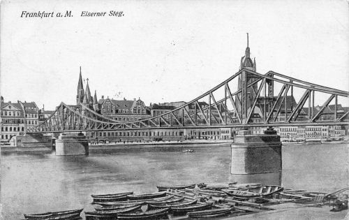 Frankfurt (Main) Eiserner Steg feldpgl1918 199.814