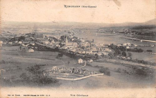 Frankreich 70 Ronchamp Vue generale gl1906 198.735