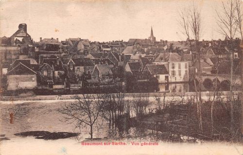 Frankreich 72 Beaumont-sur-Sarthe Vue generale ngl 198.742