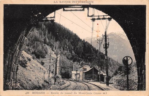 Frankreich 73 Modane Entree du tunnel du Mont-Centis gl 198.753
