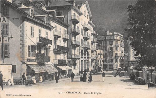 Frankreich 74 Chamonix Place de l`Eglise gl1910 198.763