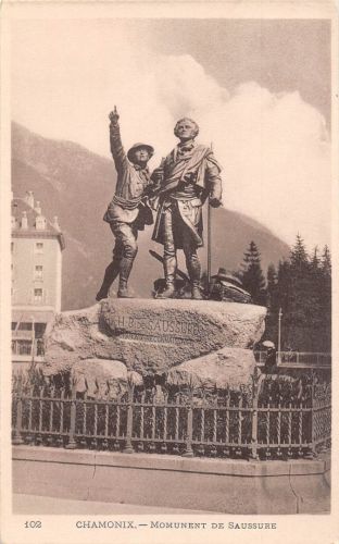 Frankreich 74 Chamonix Monument de Saussure gl1913 198.765