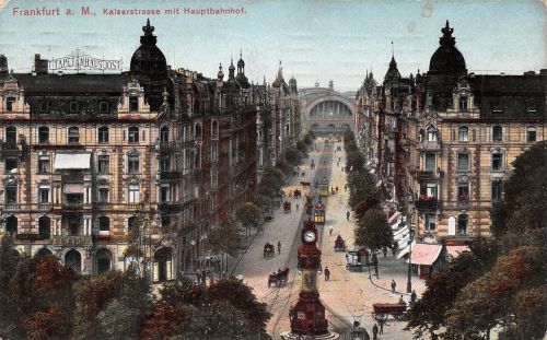 Frankfurt (Main) Kaiserstraße mit Hauptbahnhof ngl1912 199.864