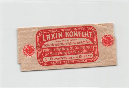 Frankfurt (Main) Reklame Laxin Konfekt Banderolle ngl 300.092