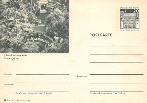 Frankfurt (Main) Palmengarten, GA P 99 ngl 300.097