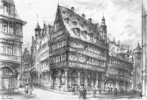 Frankfurt (Main) Künstlerzeichnung sign. keine AK! ngl 300.121