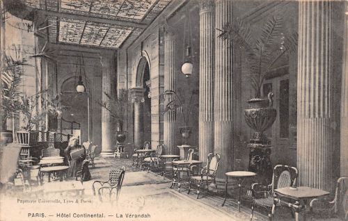 Frankreich 75 Paris Hotel Continental La Verandah ngl 198.833