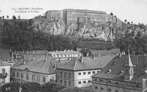 Frankreich 90 Belfort Le Chateau et le Lion ngl 199.108