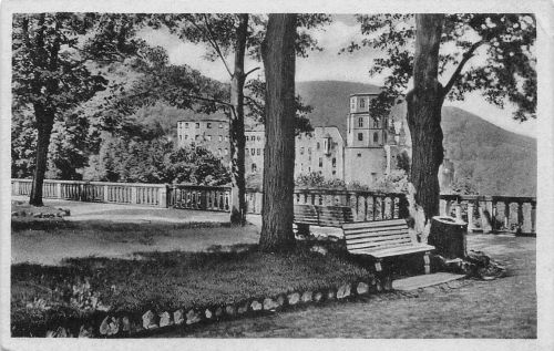 Heidelberg Scheffelterrasse mit Schloß ngl 300.169