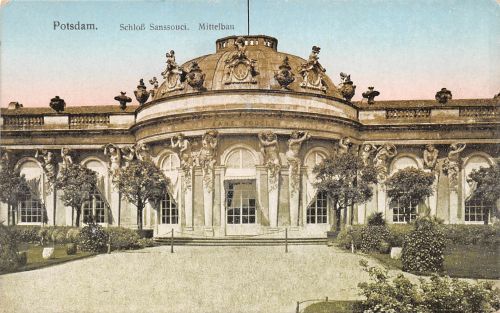 Potsdam Sanssouci Schloß Mittelbau ngl 300.207