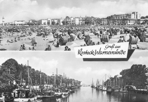 Rostock-Warnemünde Mehrbildkarte gl1964 300.230