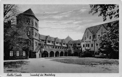 Halle (Saale) Innenhof der Moritzburg gl1938 300.247