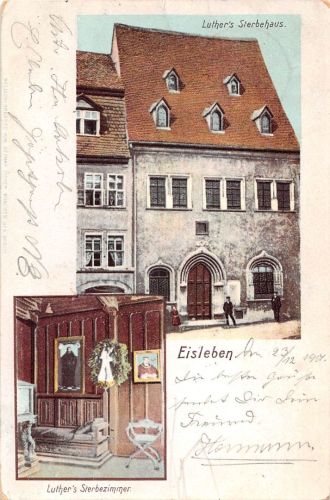 Eisleben Luthers Sterbehaus gl1901 300.250