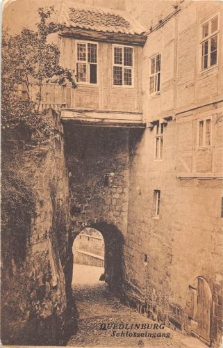 Quedlinburg a.H. Schloßeingang bahnpgl1909 300.251