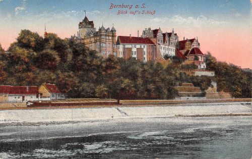 Bernburg a.d. Saale Blick auf`s Schloss gl1921 300.254