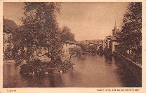 Erfurt Blick von der Schlösserbrücke gl1931 300.269