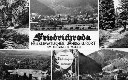Friedrichroda Mehrbildkarte gl1960 300.272