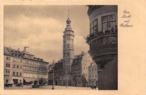 Gera Markt mit Rathaus gl 300.279